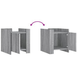 Bedside Cabinet Grey Sonoma 45x50x50 cm Engineered Wood 848302