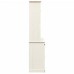 Highboard VIGO White 78x40x175 cm Solid Wood Pine 3188302