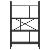 Bookshelf Black Oak 75 x 30 x 123.5 cm Engineered Wood 883964