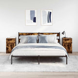 Bedside Cabinets 2 pcs Smoked Oak 39x35x65 cm Engineered Wood 861328