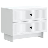 Bedside Cabinet White 62 x 34.5 x 47.5 cm Engineered Wood 893855