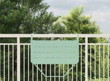 Hanging Balcony Table Folding Mint Green 60 x 39 x 65 cm Steel 42008072
