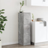 Apothecary Cabinet Concrete Grey 30x41x118 cm Engineered Wood 855163