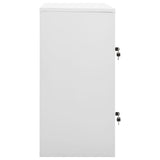 Locker Cabinet Light Grey and Red 90x45x92.5 cm Steel 336434