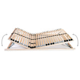 Slatted Bed Base without Mattress with 28 Slats 7 Zones 80x200 cm 246456