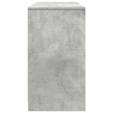 Desk Concrete Grey 120x42x76 cm Engineered Wood 861817