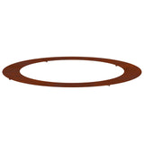 suitable for Flat Tree Ring Brown 90 / 120 cm Weathering Steel 873730