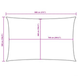 Sunshade Sail Oxford Fabric Rectangular 5x8 m Blue 135551