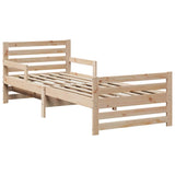Bed Frame with Headboard Brown 80 x 200 cm Engineered Wood 877206