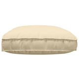 Cushion Beige 120 x 80 x 12 cm Oxford Fabric 42001571