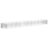 152044 Gabion Raised Bed Galvanised Iron 600x100x50 cm