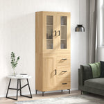 Highboard Sonoma Oak 69.5x34x180 cm Engineered Wood 3198660