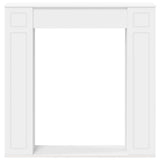Fireplace Surround White 100 x 20 x 100 cm Engineered Wood 8006615