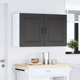 Kitchen Wall Cabinets 2 pcs Kalmar Black Engineered Wood 853560