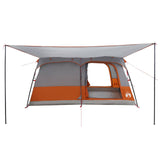 Family Tent with Roof Grey and Orange 500 x 400 x 230 cm 42028503