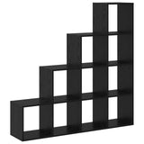 Room Divider Bookcase Black Oak 131.5 x 29 x 131.5 cm 879663
