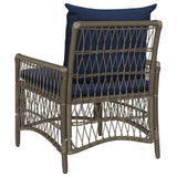 Garden Chair with Cushion Grey 73 x 61 x 77 cm Poly Rattan 42006224