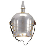 German Prussian Helmet Antique Replica LARP Silver Steel 286226