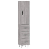 Highboard Grey Sonoma 34.5x34x180 cm Engineered Wood 3198887