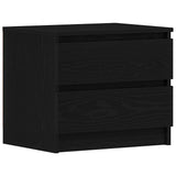 Bedside Cabinet with Drawer 2 pcs Black Oak 50 x 40 x 43.5 cm 862612
