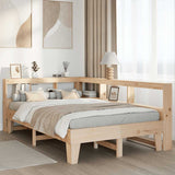 Bookcase Bed without Mattress 120x200cm Solid Wood Pine 3324541