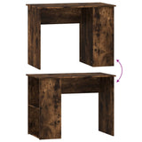 Desk Smoked oak Engineered wood 100x55x75 cm Computer Desk 823029