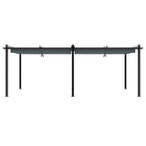 Garden Gazebo with Retractable Roof Anthracite 3x6 m Aluminium 3217062