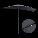 Garden Parasol Anthracite 294 x 150 x 223 cm 42003261
