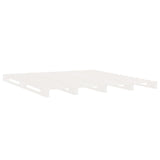 Bed Frame without Mattress White Solid Wood Pine Small Double 3190501