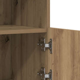 LED Sideboard Brown 81 x 37 x 66.5 cm Engineered Wood 863031