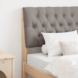 Upholstered Headboard Taupe 75 cm Solid Pine Wood 879372
