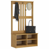 Hall Tree SANDNES 87x40x159.5 cm Solid Wood Pine 4010488