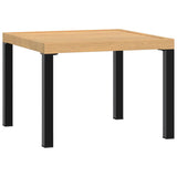 Garden Coffee Table Black 55x55x39.5 cm Powder-coated Steel 4008568