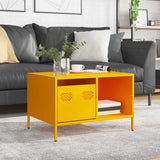 Coffee Table Mustard Yellow 68.5x50x43.5 cm Cold-rolled Steel 851283