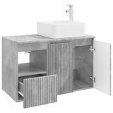 Bathroom Furniture Set 2 pcs Concrete Grey Engineered Wood 3404047