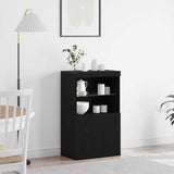 LED Sideboard Black 60 x 37 x 100 cm Engineered Wood 863035