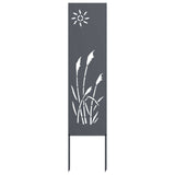 Garden Privacy Screen Anthracite 32 x 140 cm Cold-rolled steel 876205