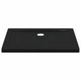 Shower Base Tray with Dots 90 x 70 x 4 cm ABS Black 42033511