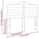 Headboard Brown Oak Engineered wood 888030