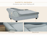 Pet Sofa Chair, with Storage, Cushion, for Small Dogs, Cats - Light Grey T3398P349670