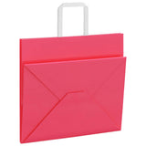 Paper Bags 250 pcs with Handles Pink 32x22x28 cm 4101904