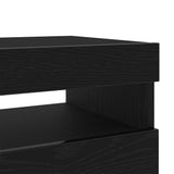 TV Cabinet Black Oak 100 x 35 x 40 cm Engineered Wood 862565