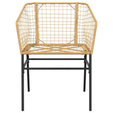Garden Chair Brown PE rattan, powder-coated steel Standard 369099