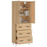 Highboard Sonoma Oak 69,5x34x180 cm Engineered Wood 3199780