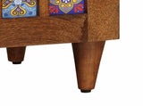 Sideboard with Storage Walnut 60 x 33 x 75 cm Solid Mango Wood 4018250
