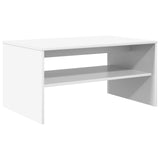 Coffee Table White 80 x 50 x 40 cm Engineered Wood 8000276