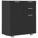 Sideboard Black Engineered Wood 71 x 35 x 80 cm Sideboard 283716