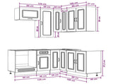 Kitchen Unit KALMAR 8 pcs Grey Sonoma Engineered Wood 3438387
