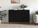 Sideboard Black Oak 90 x 32.5 x 80 cm Engineered Wood 879584