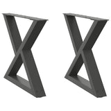 Coffee Table Legs 2 pcs Anthracite 60x cm Steel 4012710